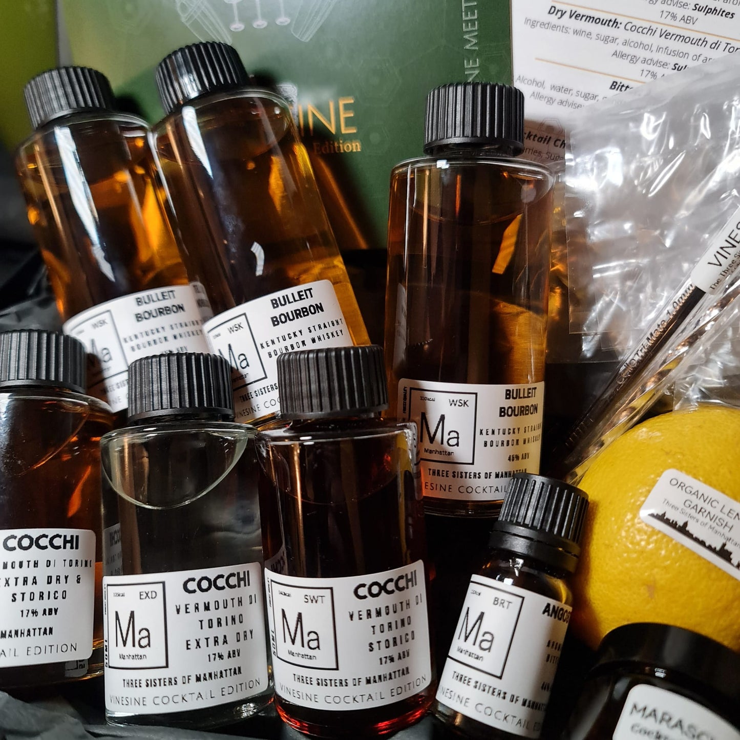Three Sisters of Manhattan - Vinesine Cocktail Collection