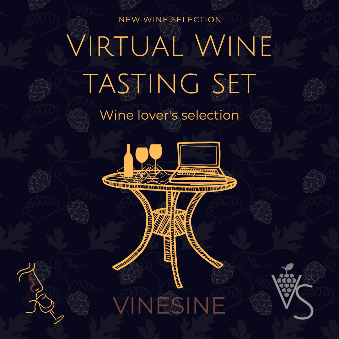 VineSine at-home DIY wine tasting kit with wine glasses, cheese, and tasting notes for a virtual wine and cheese experience.